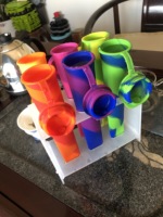 BHD Brevet Unique 6 Trous Pliable En Plastique pour BRICOLAGE Glacé Maison Moule À Glace En Silicone Fabricant