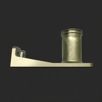 Support de fraisage CNC robuste en acier inoxydable, composant de support léger et haute résistance pour l'ingénierie de précision