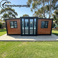 Maison préfabriquée moderne de 20 pieds avec cuisine et salle de bain intégrées, entièrement meublée, maisonnette portable