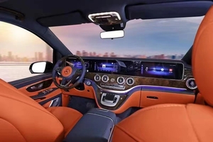 W447VITOVCLASSV250V260 GLS Da thuộc màu Be/Đen nâng cấp Mới sang trọng Bảng điều khiển ba tấm điều khiển Turbo Tuyere Bàn di chuột viết tay - Product Image 2