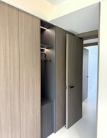 BALOM Personnalisé Couleur Bois E0 P.B. Armoire + Panneau de porte en rotin tressé, Zones minimales, Chambre bien rangée sans formaldéhyde