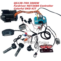 Moteur MID QS138 QS MOTOR QSJ138A-70H avec boîte de vitesses Fardriver ND72450/72680 DKD pour ATV électrique, moto tout-terrain, moto avec engrenage 428T