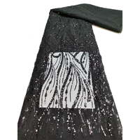 Tissu en maille à paillettes de luxe NI.AI, dentelle à paillettes, dentelle de mariage, tissu en dentelle fantaisie, broderie en tulle, dentelle à paillettes