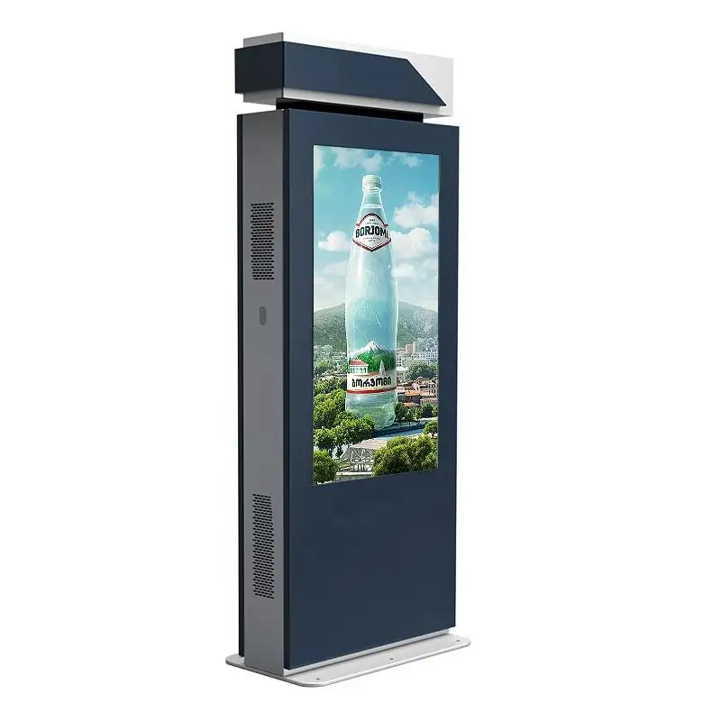 カスタム屋外道路側広告デジタルサイネージとディスプレイスマート液晶広告スクリーンスタンドデジタルマシン