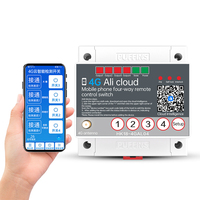 Commutateur de télécommande pour application mobile 4G 220v Lampe de moteur de pompe à eau Contrôleur haute puissance Télécommande sans fil intelligente HKAL01