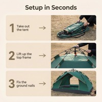 Tentes de camping automatiques pliables, imperméables, ultralégères, portables, pour la randonnée en famille, les voyages, la plage, le glamping, les activités de plein air