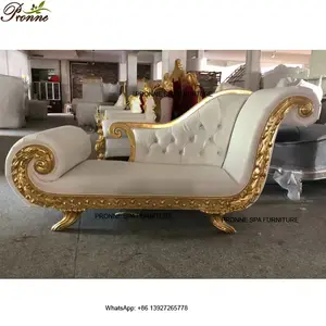 Moderne Luxe Wit Wachten Gebied Schoonheidssalon Receptie Sofa/Wachten Couch