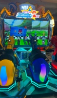 Simulateur d'arcade de course de chevaux à monnayeur pour 3 joueurs, machine de jeu de course de chevaux pour enfants et adultes, centre d'amusement FEC