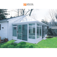 Efficacité énergétique Serre imperméable Extérieur de jardin Chambre quatre saisons Vérin en aluminium Véranda en verre