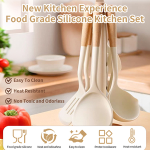 MHC Alta Qualidade <span class=keywords><strong>Silicone</strong></span> Utensílio <span class=keywords><strong>Set</strong></span> Essencial Cozinhar Ferramentas para Cozinha <span class=keywords><strong>Ware</strong></span> De Cozinh Cozinha Acessórios - Product Image 2