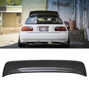 Aileron de toit en carbone style N1, becquet de coffre arrière, aileron de queue de canard pour Honda Civic EG EK 1992+ - Product Image 2