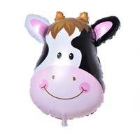 Production professionnelle de ballons en forme de vache noire et blanche pour les décorations de fête des enfants de Noël et du Nouvel An