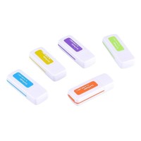 Lector de tarjetas USB 2.0 todo en uno multifuncional para tarjetas de memoria SD, TF, M2 y MS para uso general