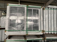 Ventanas y Puertas Corredizas de Doble Vidrio Upvc, Venta de Fábrica, Ventana Corrediza de Plástico con Marco a Bajo Precio