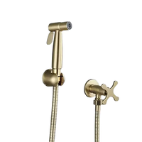 Ensemble de pulvérisateur de bidet mural moderne et portable HOMEDEC HD-B037 en laiton pour salle de bain, avec jet vertical haute pression, accessoire pour toilettes