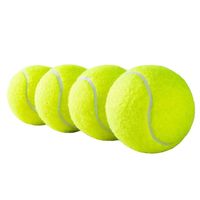 Balle de tennis d'entraînement de haute qualité avec logo personnalisé, prix usine compétitif, haute élasticité pour le sport et le divertissement