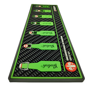 Custom Logo Silicone PVC <b>Bar</b> Mat Rubber Spill Pad Pub <b>Runner</b> Beer Rail Mat Drip Tray Non Slip Counter Mat Bartender Mat - Product Image 3