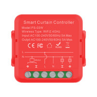 Module de commutation intelligent pour rideaux WiFi mini, commande vocale sans fil pour maison intelligente, application Ewelink, Alexa, Google Home