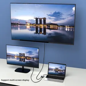 Hubs <span class=keywords><strong>Usb</strong></span> portables 4 en 1 de haute qualité et <span class=keywords><strong>hub</strong></span> multiport <span class=keywords><strong>Usb</strong></span> c avec Hdmi + vga + usb3.0 + pd <span class=keywords><strong>Hub</strong></span> <span class=keywords><strong>Usb</strong></span> en aluminium pour macbook - Product Image 5