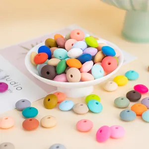 2024 new arrivals silicone beads Abacus Baby Teething Silicone Beads BPA Free custom focal beads silicone