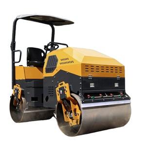 Mini-rouleau compact vibrant à double tambour de 3 tonnes avec moteur hydraulique Changchai, directement de l'usine, rouleau compacteur économique - Product Image 1