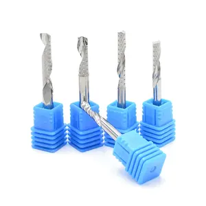 Fraise à bout unique 75 mm, outil CNC, fraise à spirale pour gravure, pointe de coupe de 10 mm, 1 pièce/lot, 3,175/4/6 carbure de tungstène OEM - Product Image 1