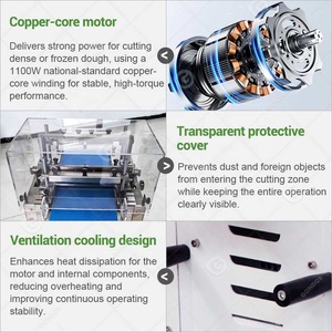 Máquina Cortadora de Masa Eléctrica de Sobremesa para Galletas Pequeñas, Barras de Galleta y Masa Congelada - Product Image 4