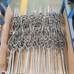 Poudre Enduit 1/2 "Carré <span class=keywords><strong>Forgé</strong></span> <span class=keywords><strong>Fer</strong></span>" S "Balustres De Défilement avec Panneaux De <span class=keywords><strong>Fer</strong></span> (Q-137) - Product Image 3