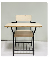 Ensemble bureau et chaises en bois pour école moderne table d'étude ergonomique et durable pour enfants Chaises de formation populaires avec bureaux