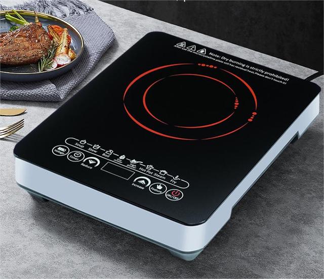 Commercial Grade Single Burner Induction Cooker-Professional Kitchen Countertop Electric Stove Sensor Touch Screen Hotpot Ready