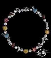 Collier en or 9K-18K de luxe, style hip-hop, chaîne en corde |   Diamant et perle de culture pour mariage, fiançailles et cadeau de fête