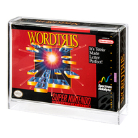 Boîte de protection d'affichage portable en acrylique transparente compatible avec les jeux Nintendo SNES/N64