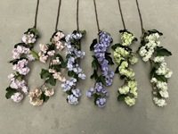 Bunga Hias Hydrangea Kecil Kelas Atas Gaya Minimalis Pola Bunga Mungil Alat Peraga Fotografi Pernikahan Rumah Buatan