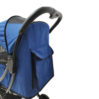 Poussette pliable et durable pour animal de compagnie, en aluminium, équipement pour la sécurité du chien, séparée, pliable, portable, meilleur landau chien