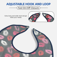 Vente en gros Tablier sans manches pour adultes Grand bavoir lavable Protecteur de vêtements avec attrape-miettes pour personnes âgées et handicapées