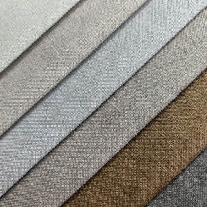 137 # 새로운 패션 저렴한 린넨 패브릭 린넨 실내 장식 소파 세트 황마 린넨 소파 패브릭 - Product Image 3