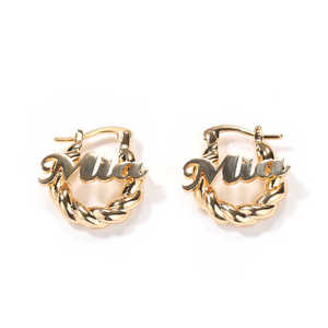 Uwin su misura in acciaio inox targhetta collana bracciale orecchini <span class=keywords><strong>donna</strong></span> personalizzato gioielli regalo per bambini - Product Image 2