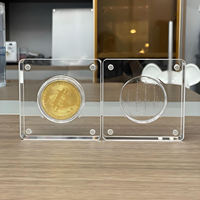 Support de présentation de pièces de monnaie anciennes en métal personnalisable à monter soi-même, facile à assembler, pour collection numismatique, étagère de bureau et présentation de cadeaux