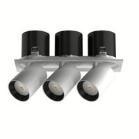 Projecteurs LED COB Haute Puissance en Aluminium Design Européen 6W/12W/24W/36W 2x6W/3x6W/4x6W Éclairage de Plafond Encastré Dimmable pour Hôtels