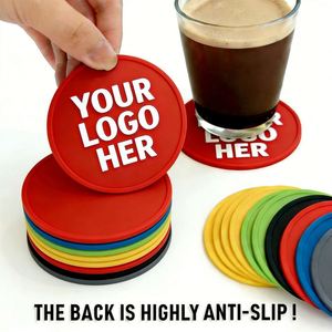 Sous-verres en silicone personnalisés imprimés pour salle à manger, vente en gros d'usine à prix abordable - Product Image 3