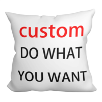Vente en gros, housse de coussin en lin personnalisée, taie d'oreiller vierge par sublimation, taie d'oreiller en lin