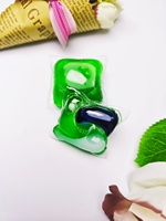 25g Capsules de lessive liquide écologiques jetables double couche 4-en-1 Perles liquides pures pour la vente en gros