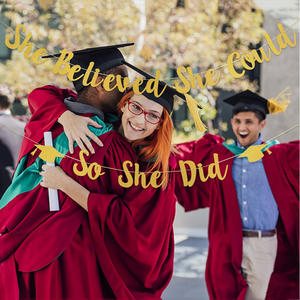 Banner di laurea per ragazze <span class=keywords><strong>2023</strong></span> che credeva di poterlo fare così ha fatto bandiere decorative - Product Image 3