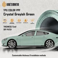 Film de protection de peinture auto-cicatrisant en TPU PPF couleur métallique liquide 7,5 mil, film de protection de peinture changeant de couleur, hydrophobe, 1,52x15m