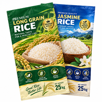 Sac tissé en PP composite 100 % vierge, résistant à l'humidité, 25 kg, 50 kg, laminé BOPP, durable, pour l'emballage du riz et l'exportation des céréales