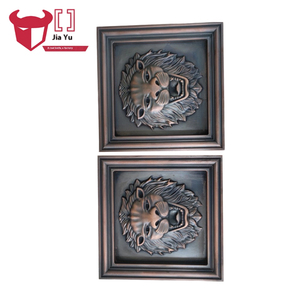 <span class=keywords><strong>Manillar</strong></span> de cobre rojo de lujo directo del fabricante con textura tallada <span class=keywords><strong>Puerta</strong></span> Anti-Gurra para villas Estilo de diseño moderno - Product Image 6