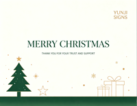 Cartes de Noël YUNJI en gros, cartes d'anniversaire, impression numérique, estampage à chaud, carton couché, cadeau personnalisé, remerciement
