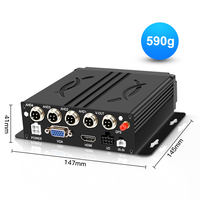 Vente en gros d'usine HD 1080P 3G 4G Wifi GPS Mobile DVR 4CH SD MDVR système voiture boîte noire enregistreur