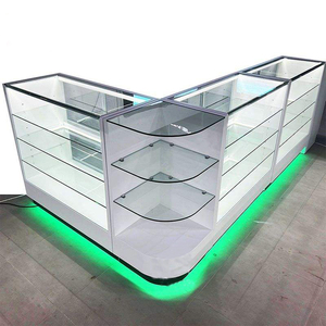 Custom Shop Showcase <strong>Retail</strong> <strong>Store</strong> Display Glass Display Cabinet Shop Design Display Cabinet With <strong>Lights</strong> - Product Image 1