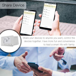 <span class=keywords><strong>Thermostat</strong></span> <span class=keywords><strong>sans</strong></span> <span class=keywords><strong>fil</strong></span> HY09RF-WIFI, écran tactile, contrôleur de température <span class=keywords><strong>programmable</strong></span> pour le chauffage des pièces avec chaudière à <span class=keywords><strong>gaz</strong></span> et actionneur - Product Image 4